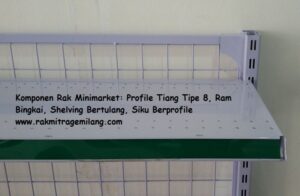 Rak Minimarket Komponen Tiang Ram Shelving